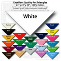 22"x22"x29" Blank White Solid Imported 100% Cotton Pet Bandanna